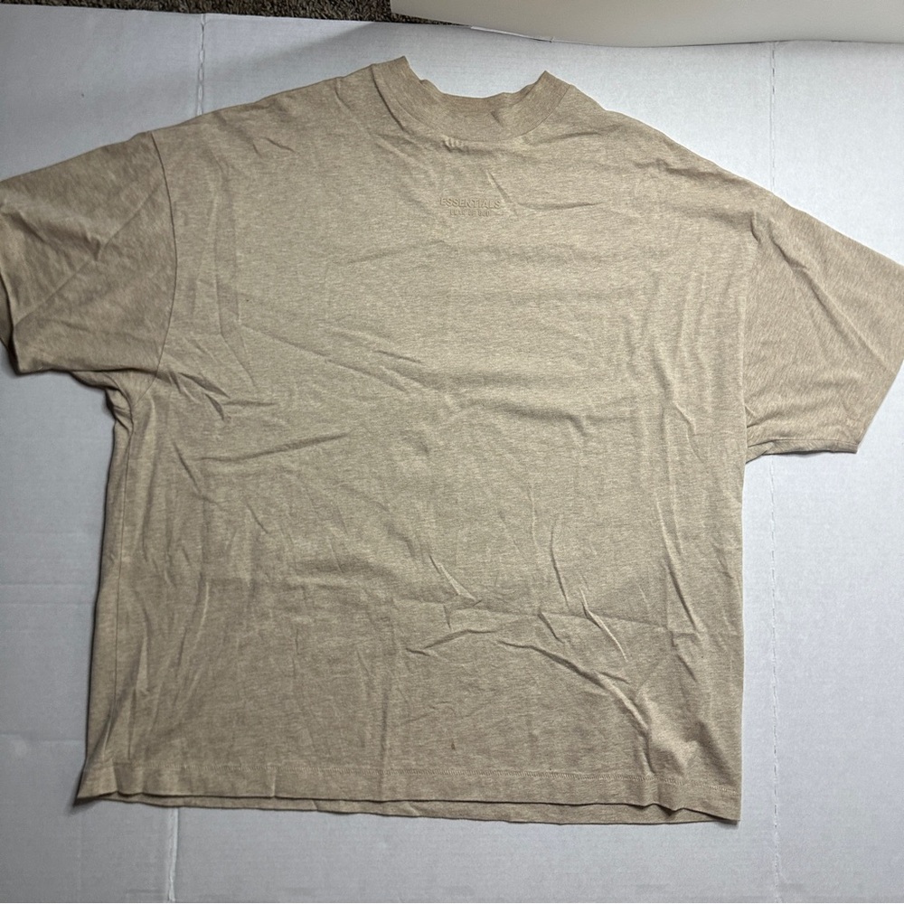 Fear of God Gold Heather T-shirt Size Small
